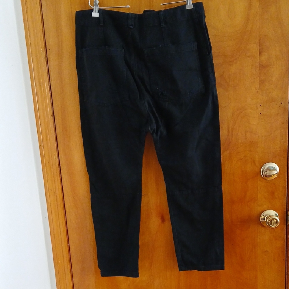 Zara Black Chinos Classic Straight-Leg M EUC - Picture 5 of 5